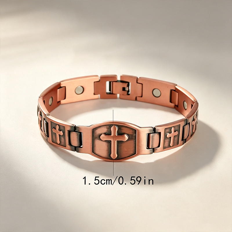 BunnyKachu Antique Bronze Cross Bracelet & Ring