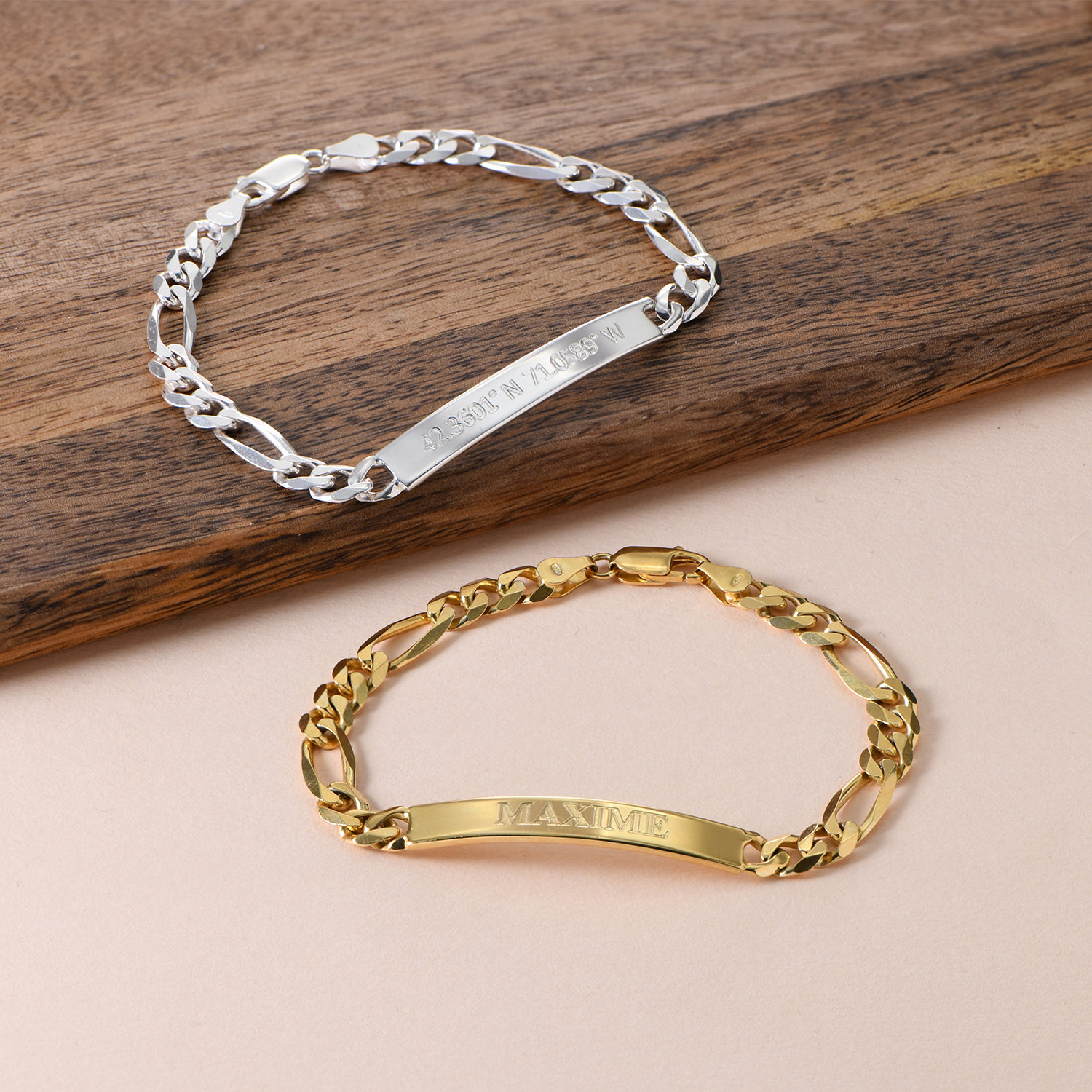Personalized Men’s ID Bracelet | Minimalist Gift for Dad | Men's Jewelry | Gift for Men