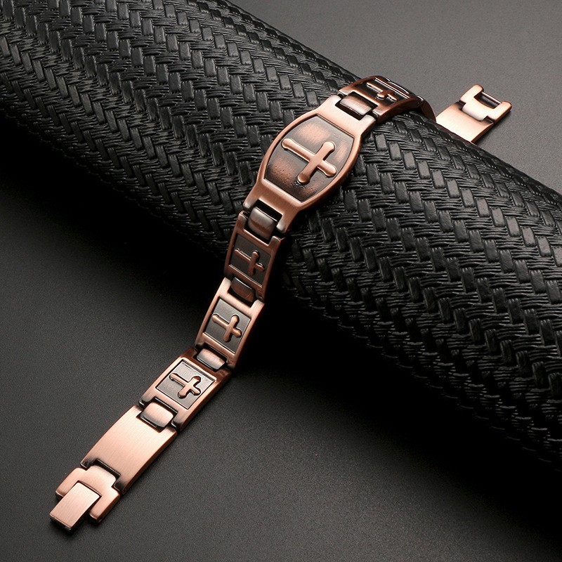 BunnyKachu Antique Bronze Cross Bracelet & Ring