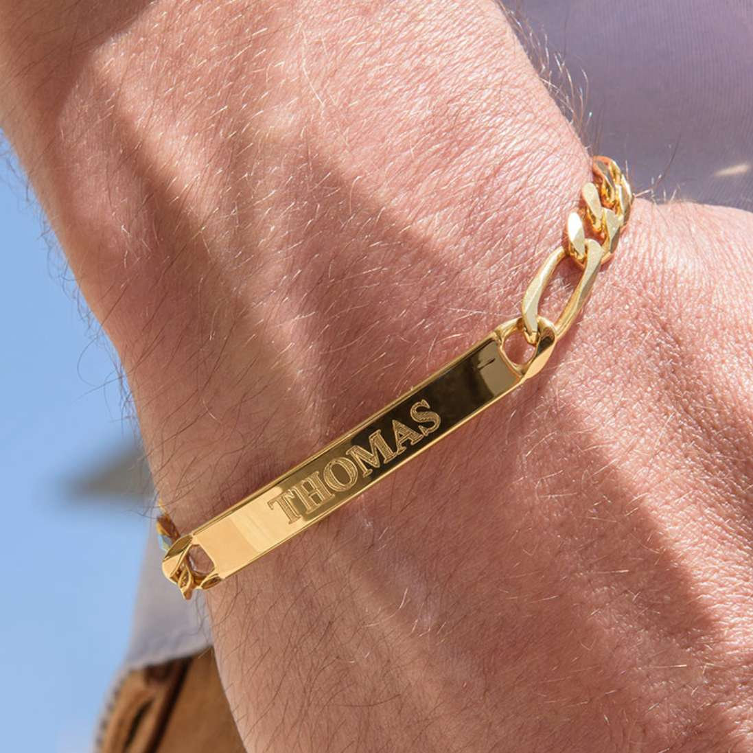Personalized Men’s ID Bracelet | Minimalist Gift for Dad | Men's Jewelry | Gift for Men