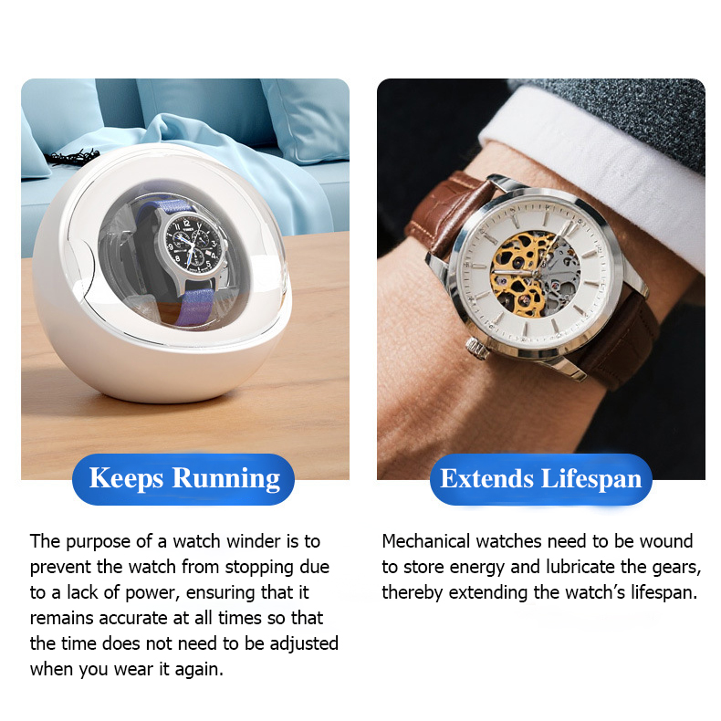 Space Capsule Rotating 1 Slot Automatic Watch Winder