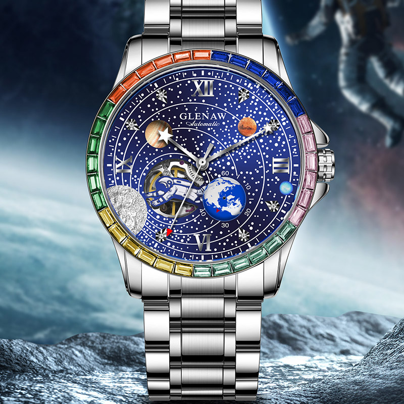 Cosmic Explorer Men’s Watch – Perfect Gift for Space Enthusiasts