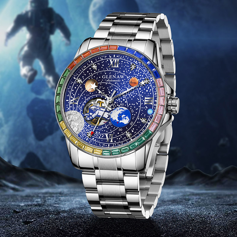 Cosmic Explorer Men’s Watch – Perfect Gift for Space Enthusiasts
