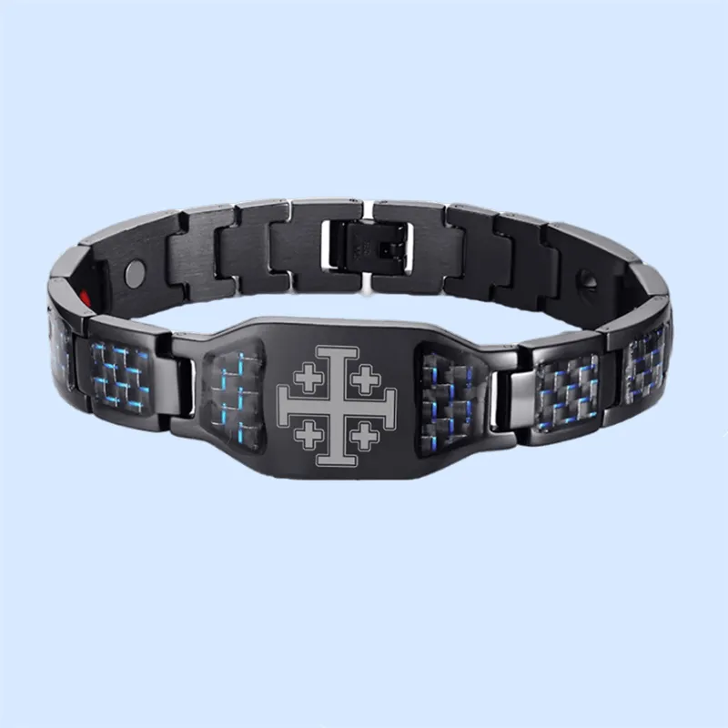 Men's Jesus cross energy bracelet