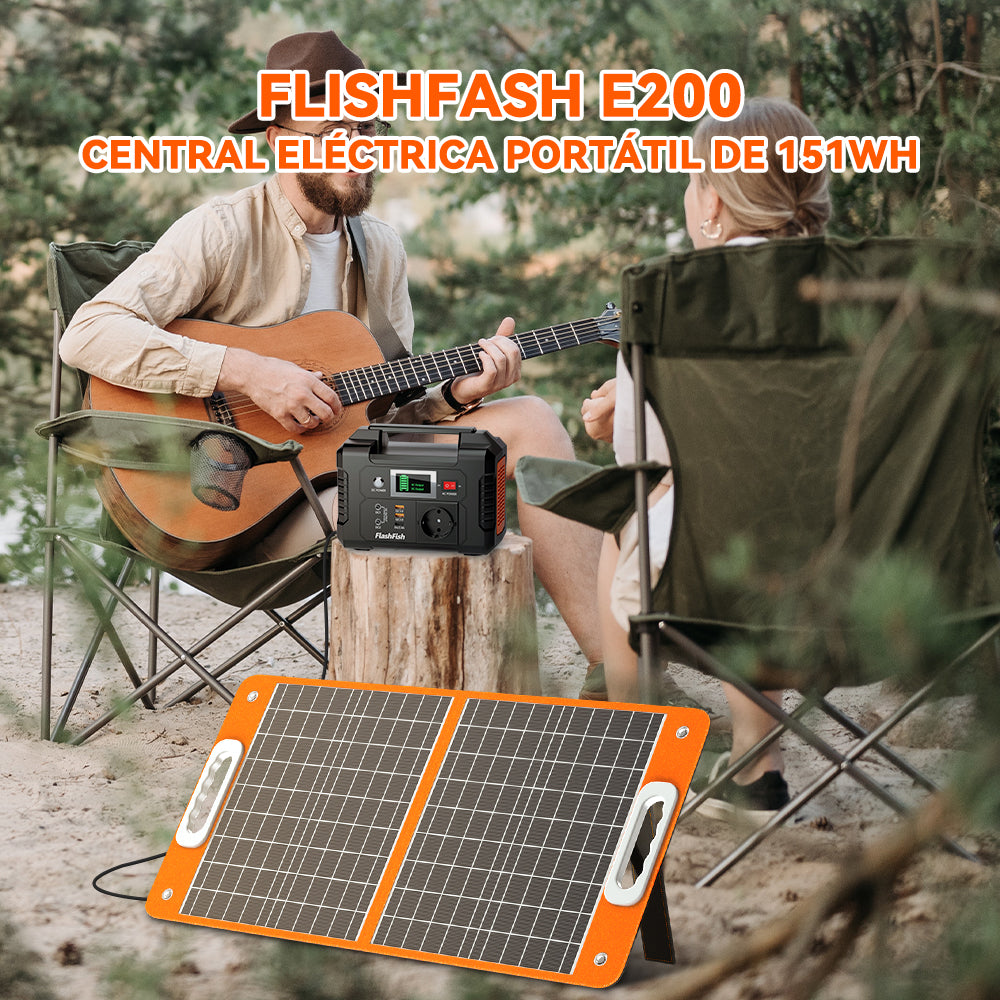 FlashFish E200 Portable Power Station | 200W+151Wh Compact Generator