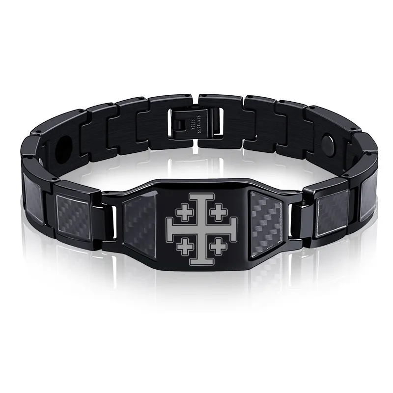 Men's Jesus cross energy bracelet