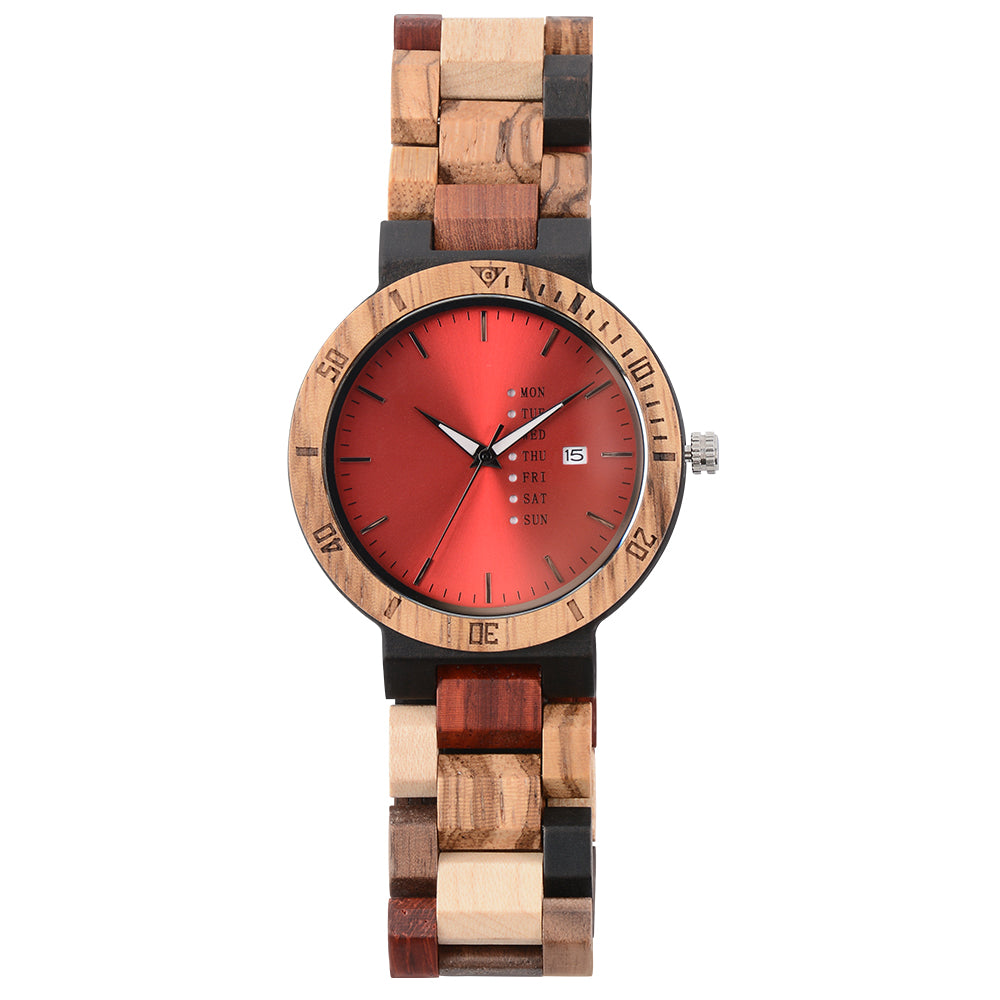 Creative OEM Wooden Watch Men's Fashion Bamboo Watch-BUNNYKACHU