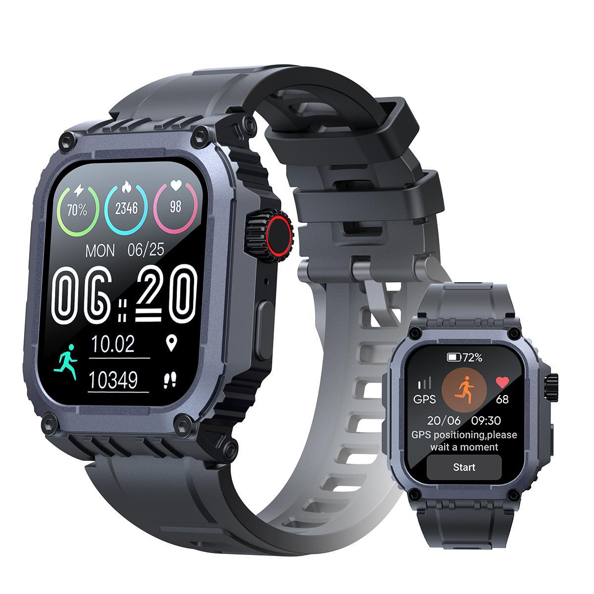 Sport Smart Watch with GPS Tracker Bluetooth Call 24h Heart Rate/Sleep Monitor
