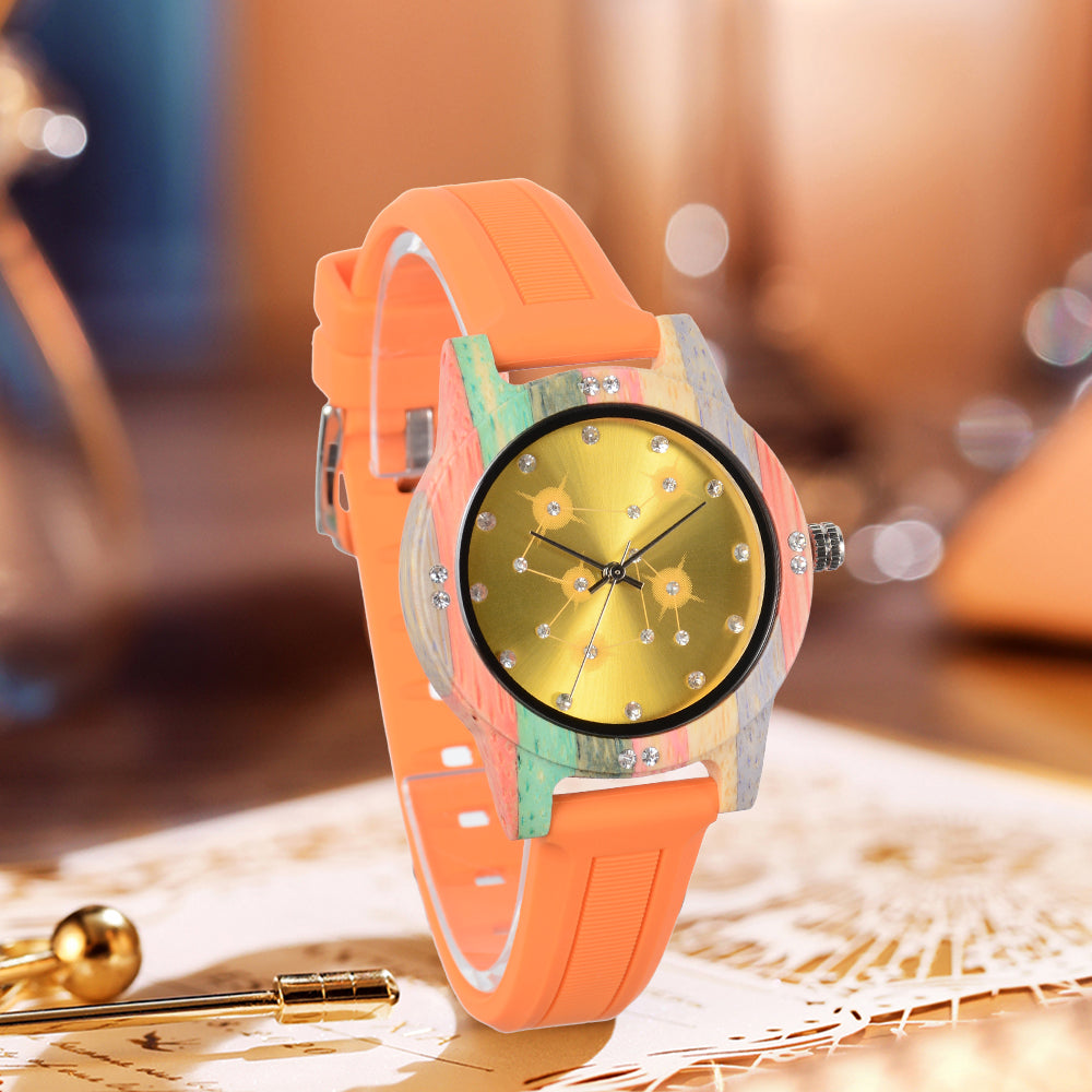 Casual Women's Gypsophila Colorful Quartz Watch OEM-BUNNYKACHU