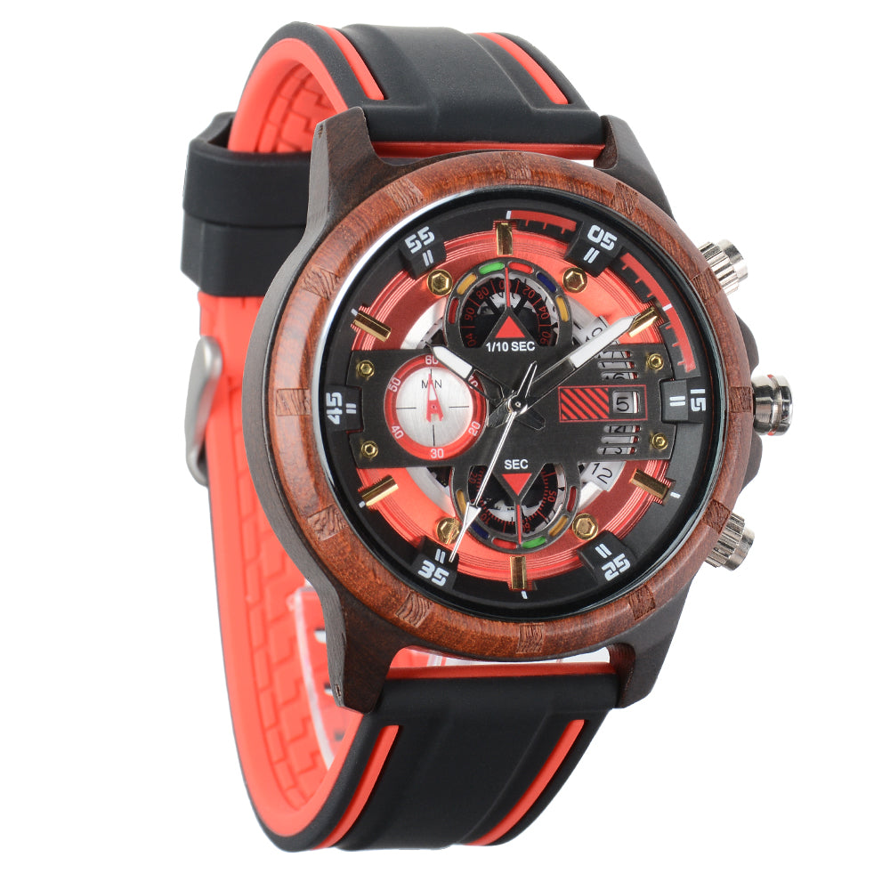 Men's Wooden Strap Watch-BUNNYKACHU
