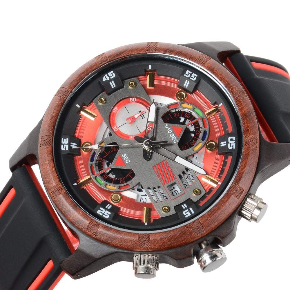 Men's Wooden Strap Watch-BUNNYKACHU