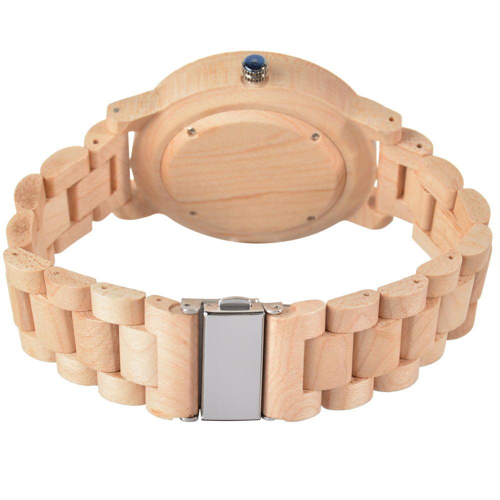Trendy Creative Wooden Watch Business Multi-function Concept Luminous With Date Quartz Watch-BUNNYKACHU