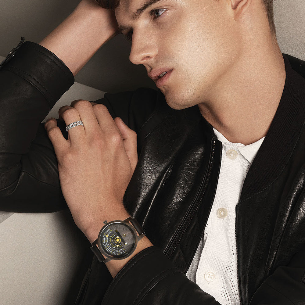 Trendy Creative Wooden Watch Business Multi-function Concept Luminous With Date Quartz Watch-BUNNYKACHU