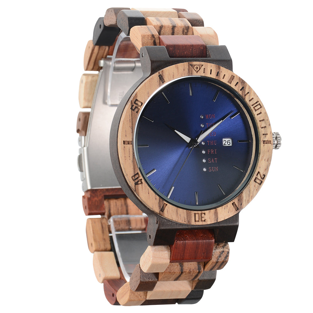 Creative OEM Wooden Watch Men's Fashion Bamboo Watch-BUNNYKACHU