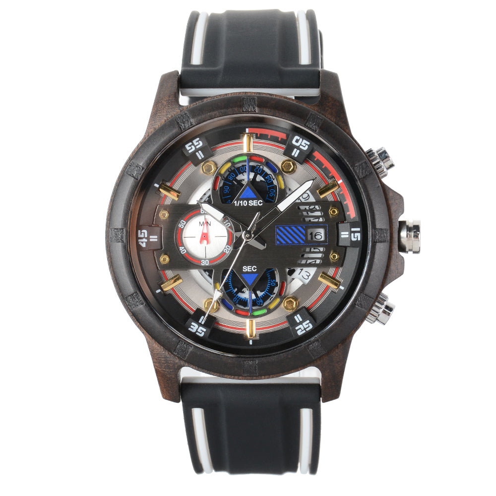 Men's Wooden Strap Watch-BUNNYKACHU