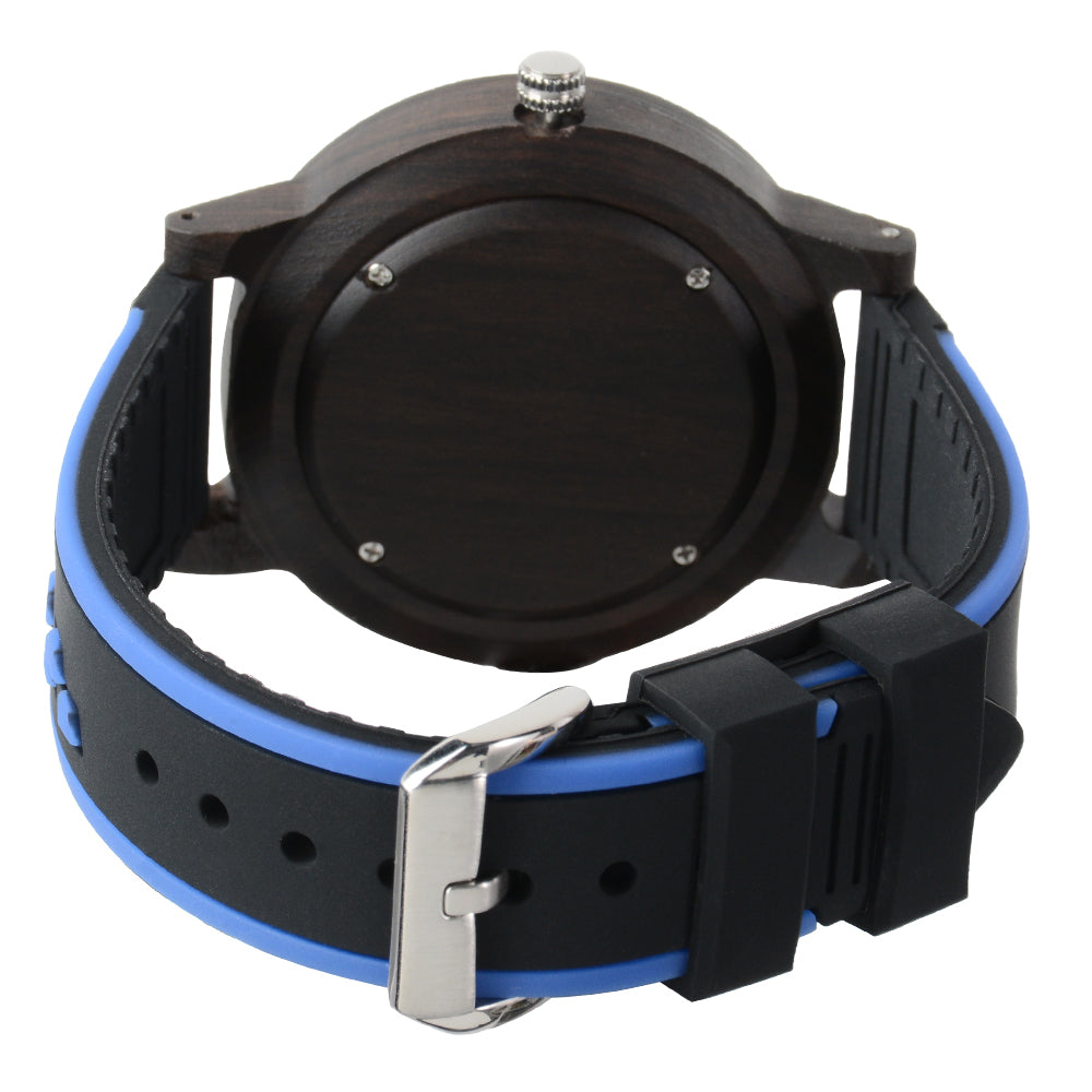 Fashion large dial quartz wood watch-BUNNYKACHU