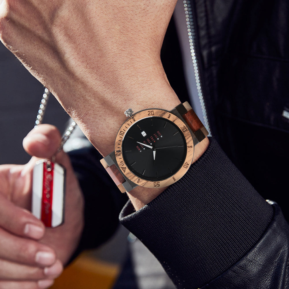 Creative OEM Wooden Watch Men's Fashion Bamboo Watch-BUNNYKACHU