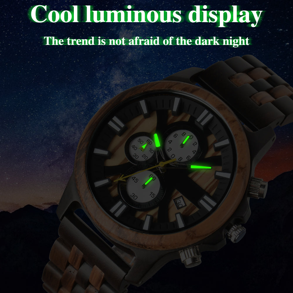 Men watches business multifunction luminous calendar watch gift-BUNNYKACHU