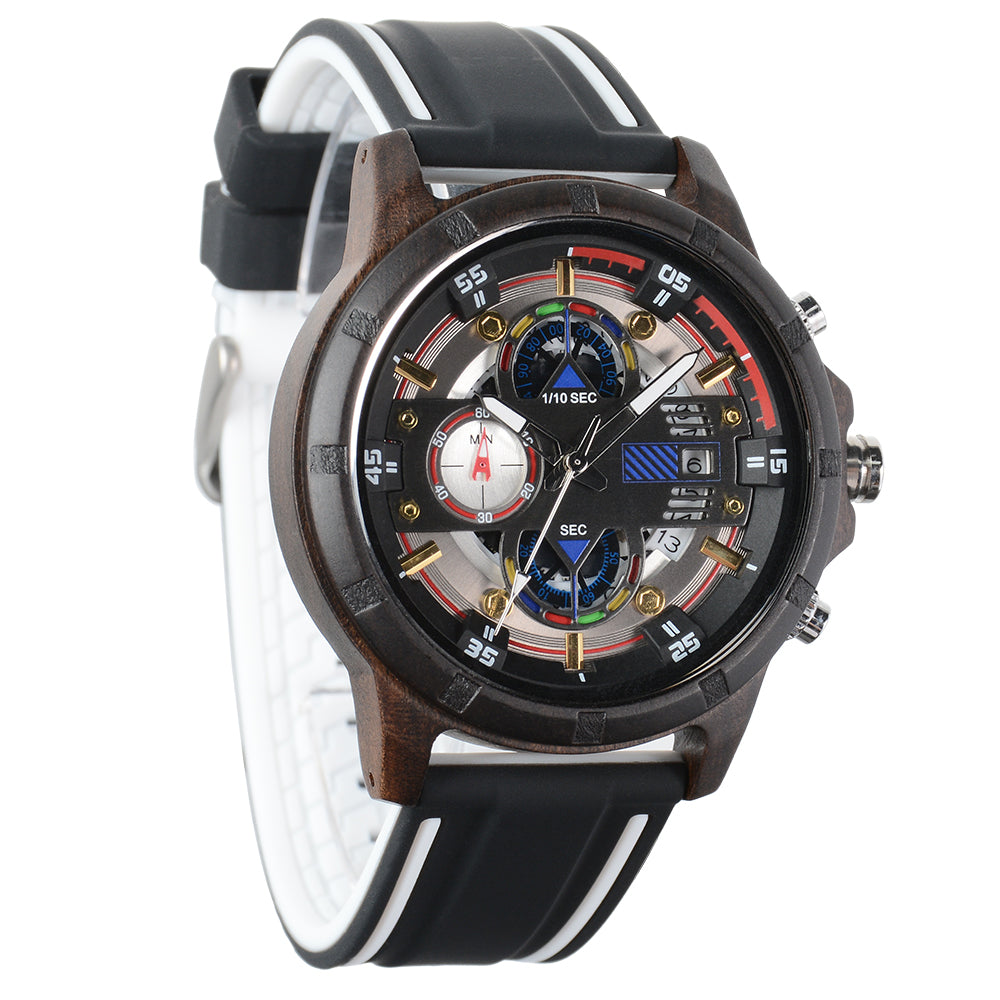 Men's Wooden Strap Watch-BUNNYKACHU