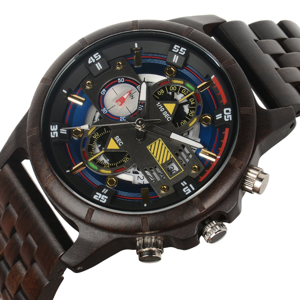 Ebony men's watch-BUNNYKACHU