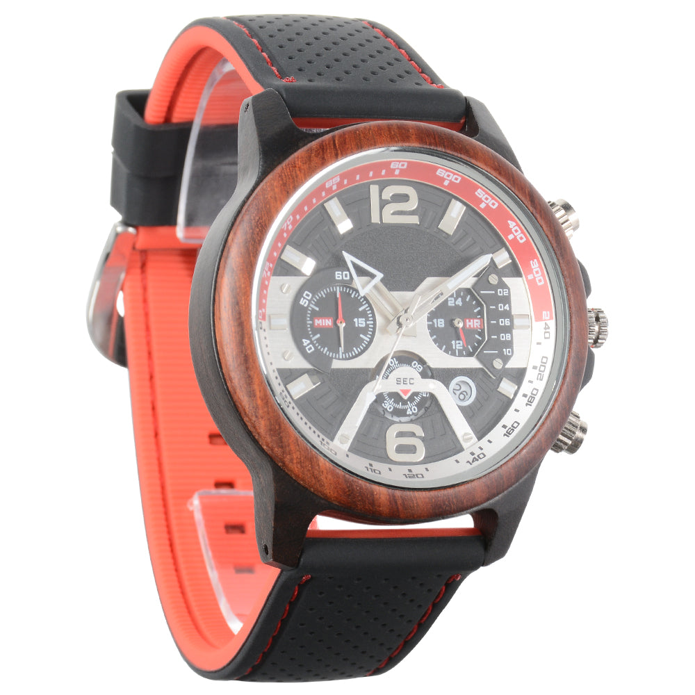 Klassiska herrklockor Pilotfunktion Luminous Quartz Watch Gift Ebony-BUNNYKACHU