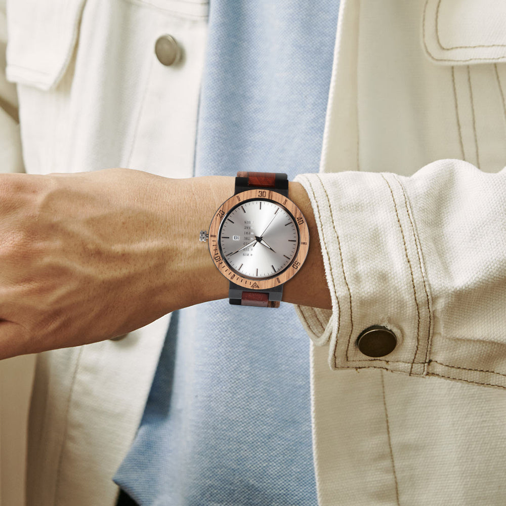 Creative OEM Wooden Watch Men's Fashion Bamboo Watch-BUNNYKACHU