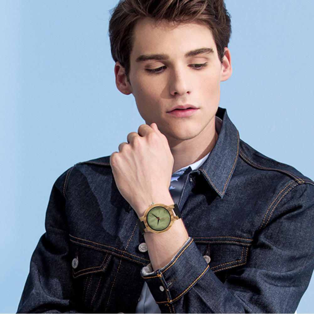 Classic Style Quartz Movement Wooden Watch With Watch Splitter-BUNNYKACHU