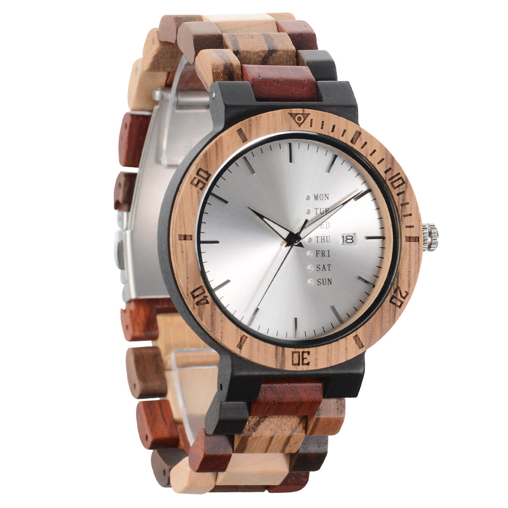 Creative OEM Wooden Watch Men's Fashion Bamboo Watch-BUNNYKACHU