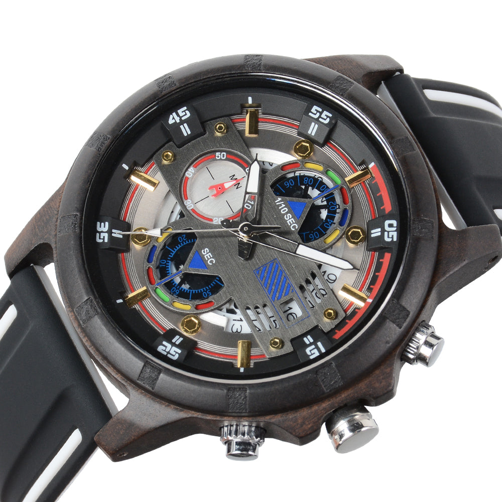 Men's Wooden Strap Watch-BUNNYKACHU