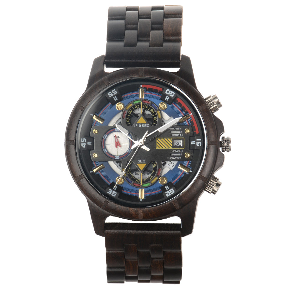Ebony men's watch-BUNNYKACHU