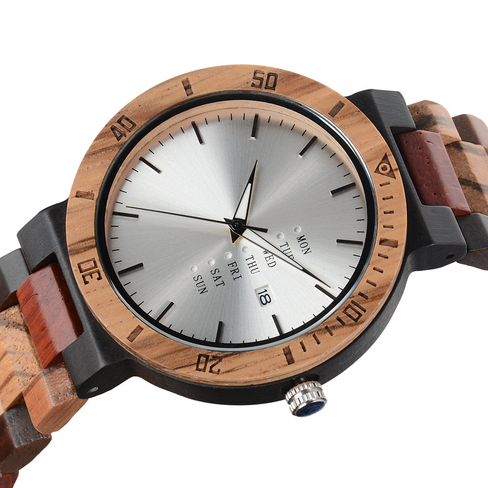 Creative OEM Wooden Watch Men's Fashion Bamboo Watch-BUNNYKACHU