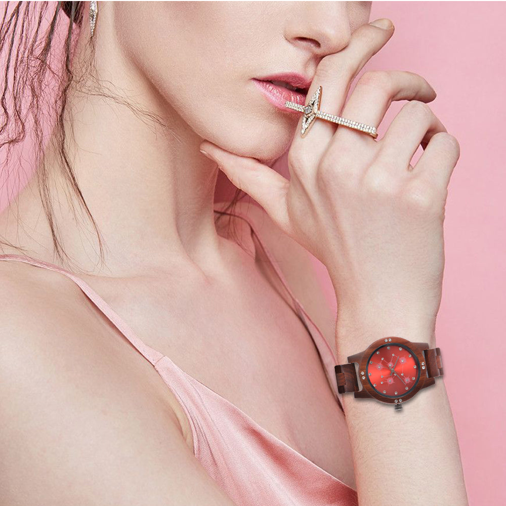 New style wooden watch ladies quartz-BUNNYKACHU