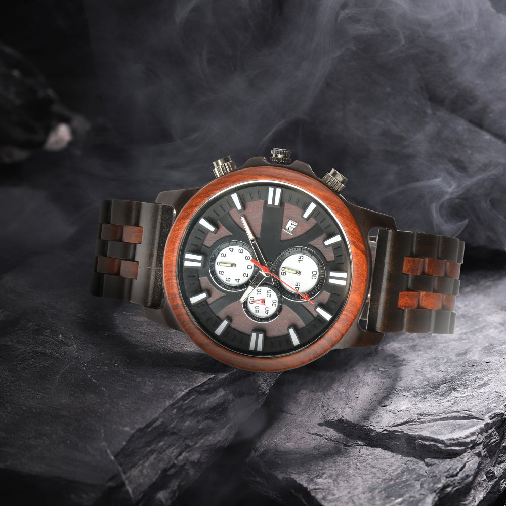 Men watches business multifunction luminous calendar watch gift-BUNNYKACHU