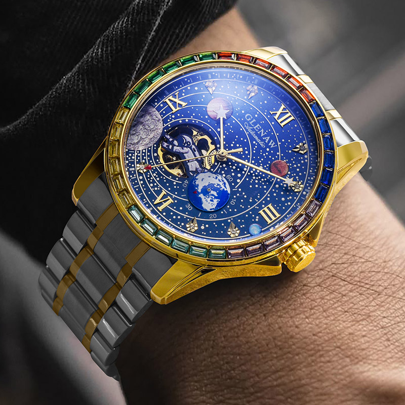 Cosmic Explorer Men’s Watch – Perfect Gift for Space Enthusiasts