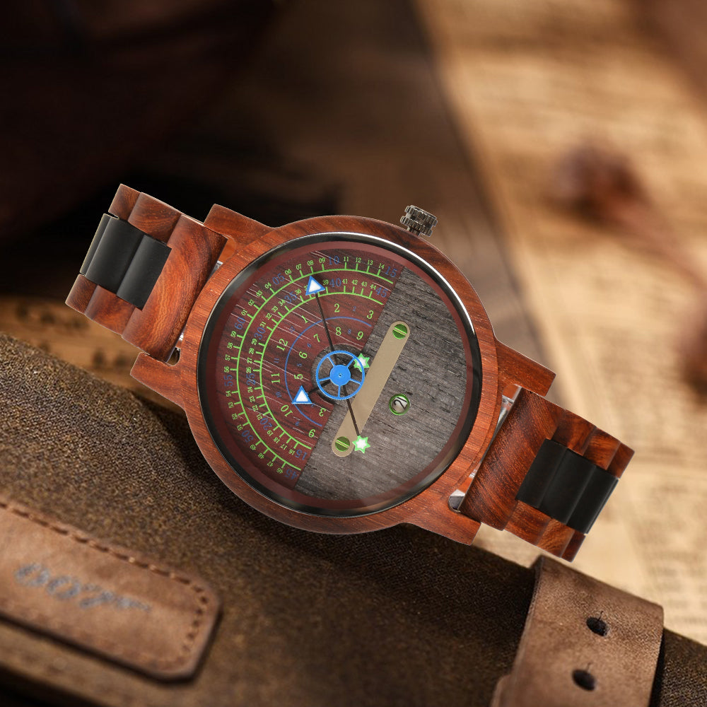 Trendy Creative Wooden Watch Business Multi-function Concept Luminous With Date Quartz Watch-BUNNYKACHU