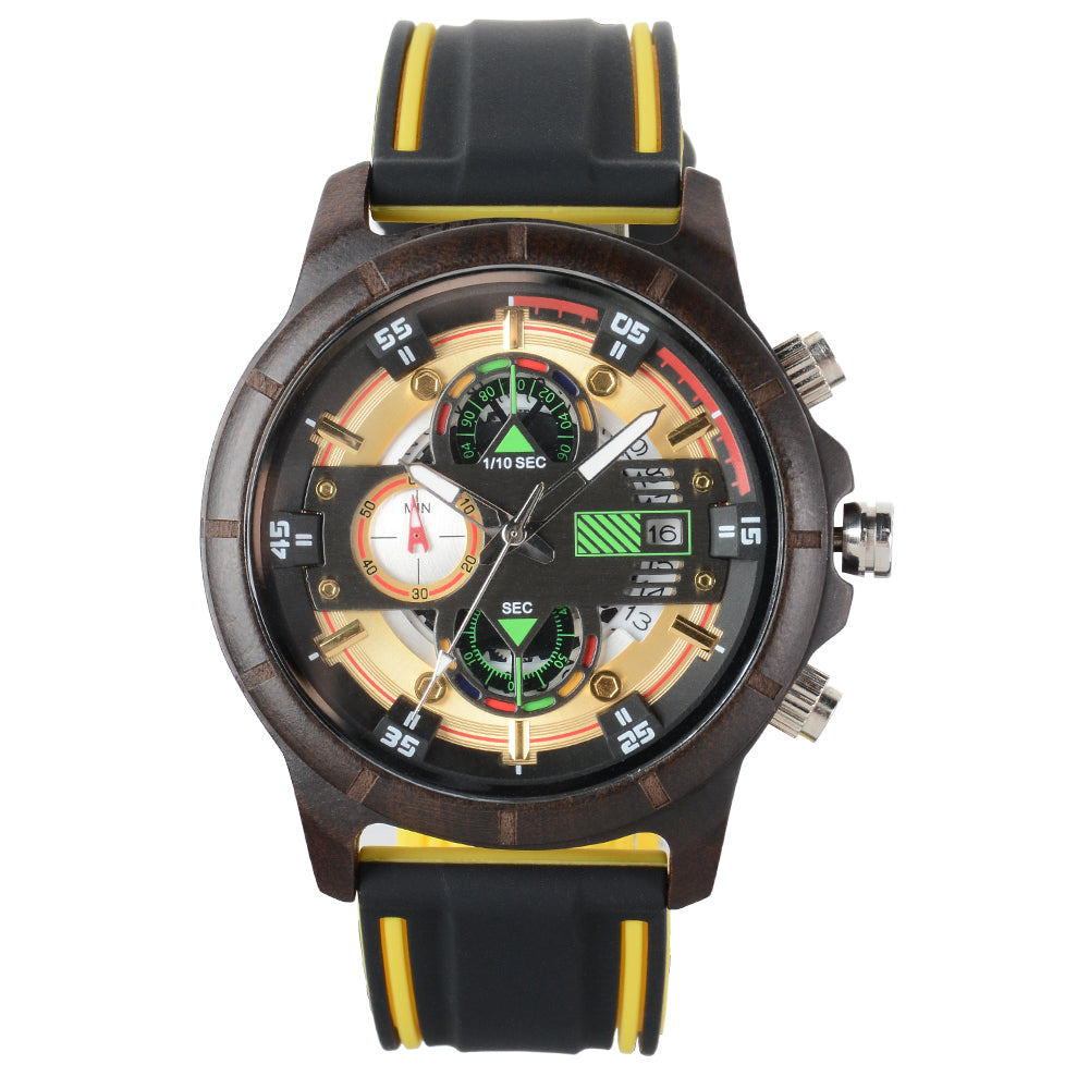 Men's Wooden Strap Watch-BUNNYKACHU