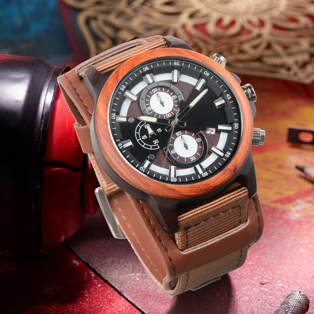 wood wrist watches fashion custom couple quartz wristwatch logo watch-BUNNYKACHU