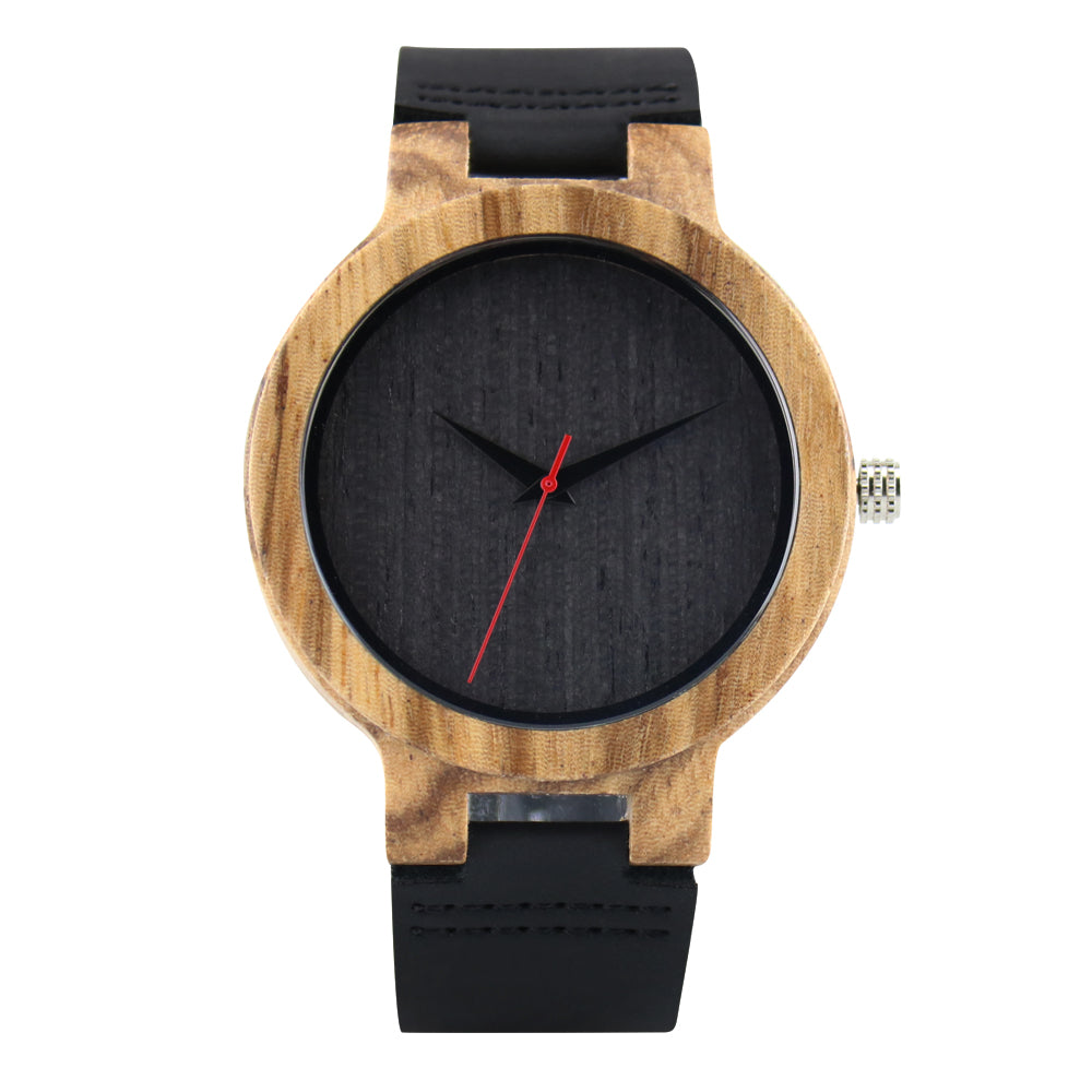 Classic Style Quartz Movement Wooden Watch With Watch Splitter-BUNNYKACHU