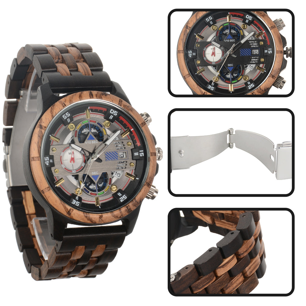 Ebony men's watch-BUNNYKACHU