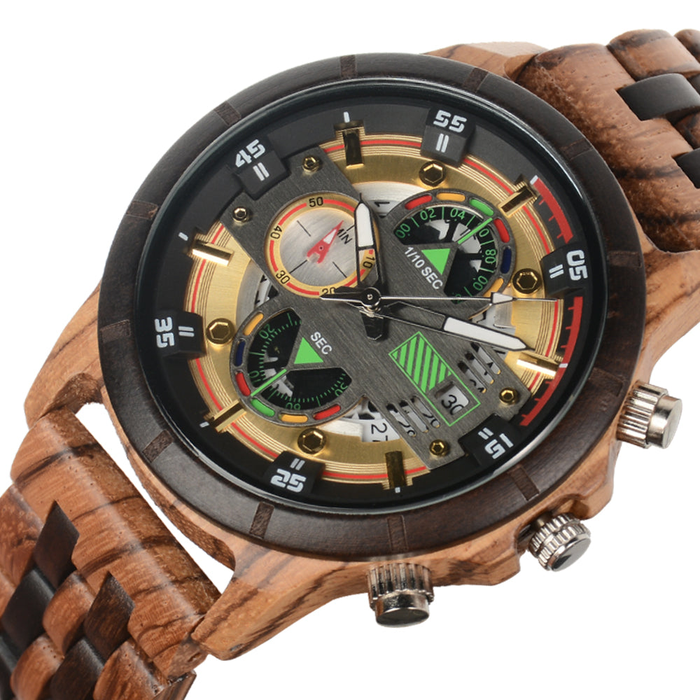 Ebony men's watch-BUNNYKACHU