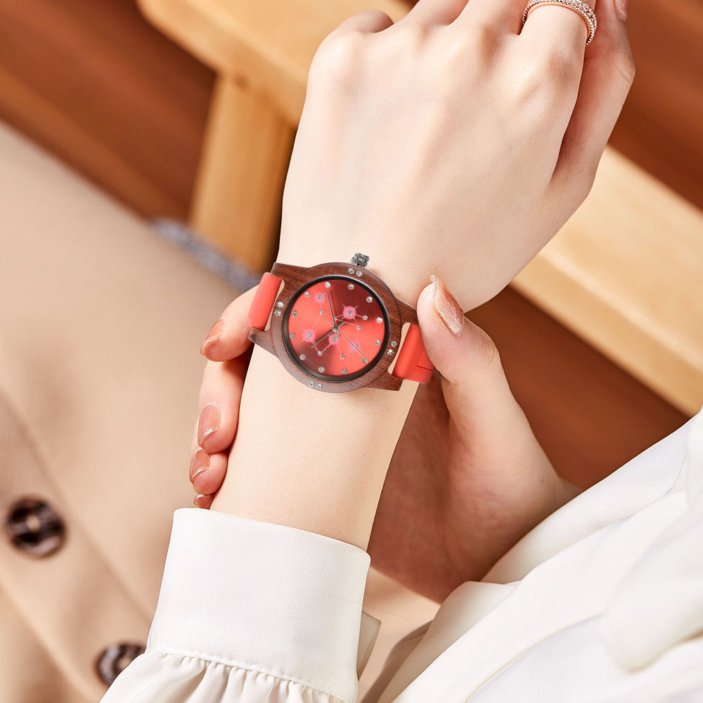 Casual Women's Gypsophila Colorful Quartz Watch OEM-BUNNYKACHU