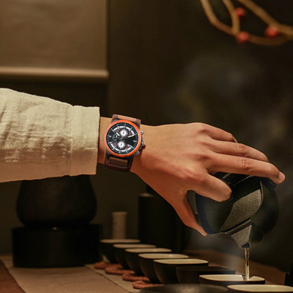 wood wrist watches fashion custom couple quartz wristwatch logo watch-BUNNYKACHU