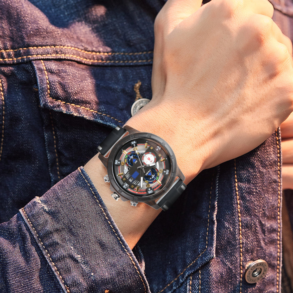 Men's Wooden Strap Watch-BUNNYKACHU