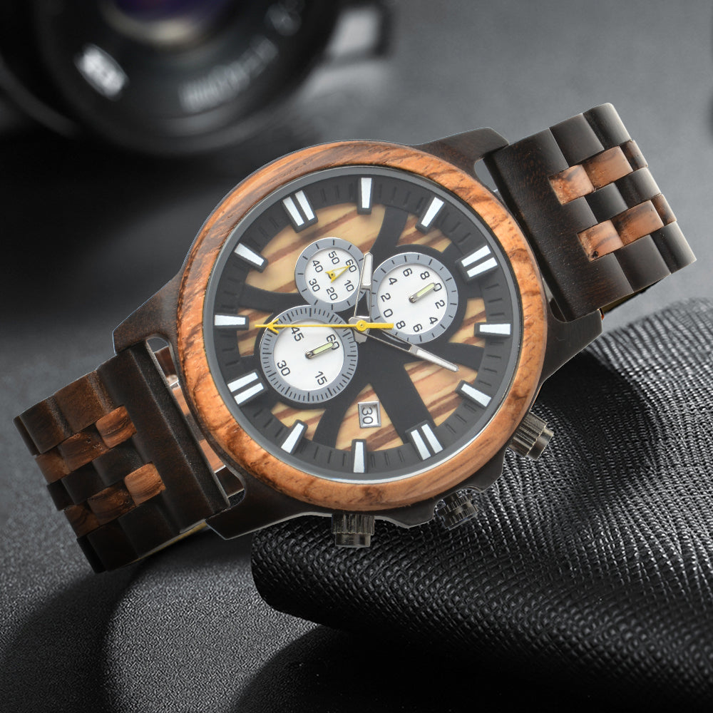 Men watches business multifunction luminous calendar watch gift-BUNNYKACHU