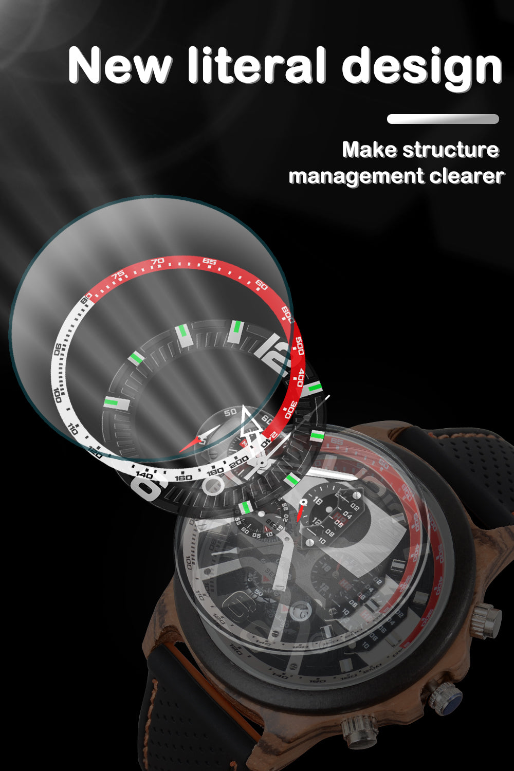 Klassiska herrklockor Pilotfunktion Luminous Quartz Watch Gift Ebony-BUNNYKACHU