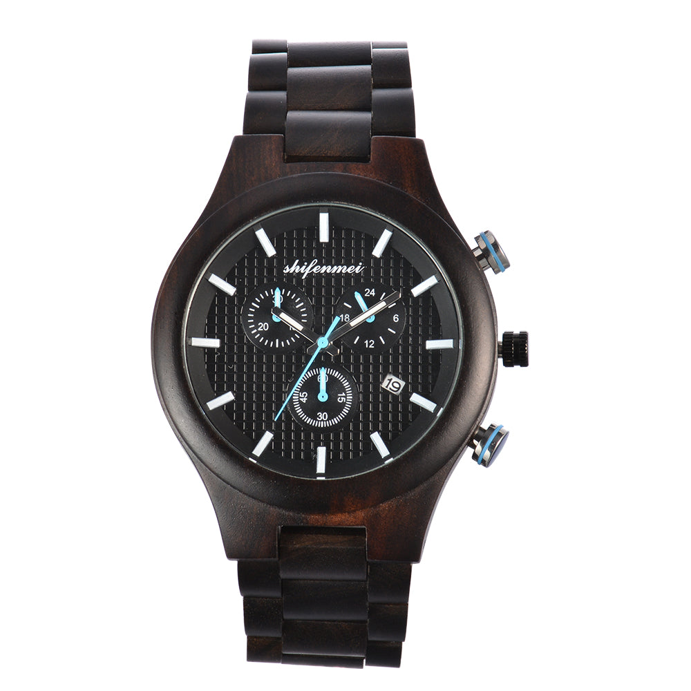 Wooden Watch Fashionable Men's Quartz Watch-BUNNYKACHU