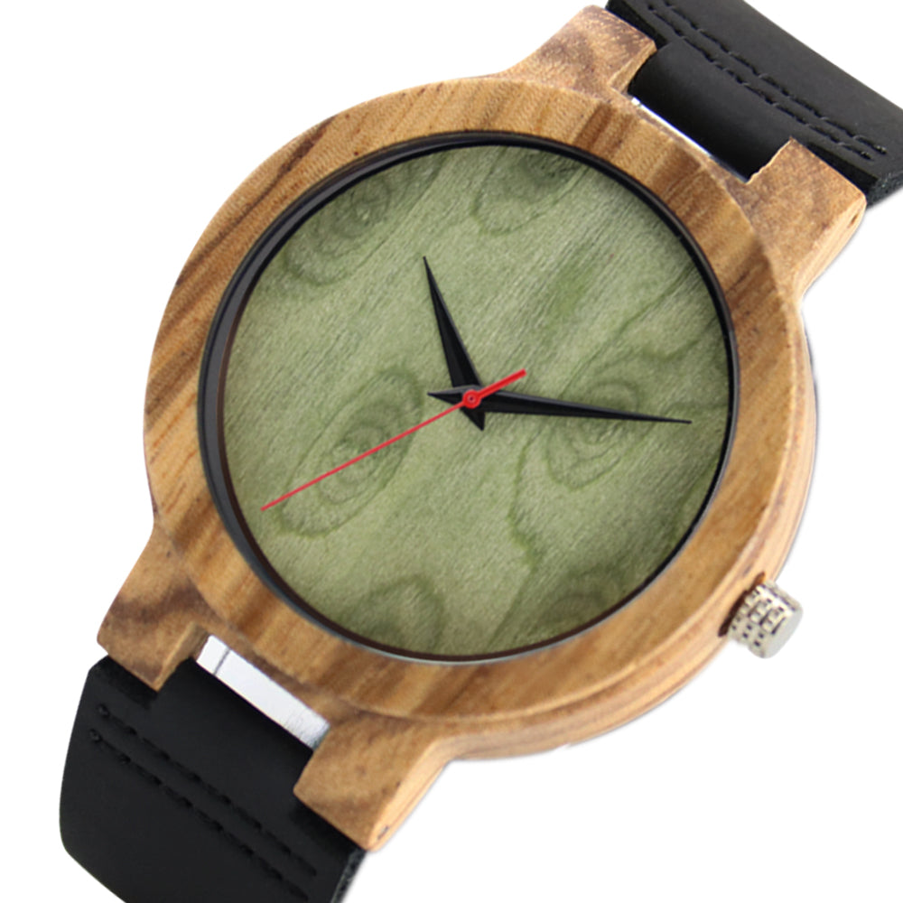 Classic Style Quartz Movement Wooden Watch With Watch Splitter-BUNNYKACHU
