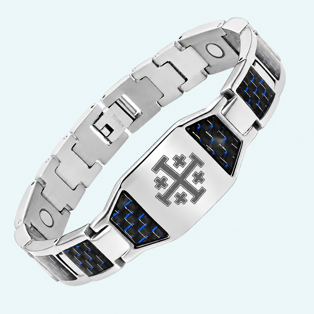 Men's Jesus cross energy bracelet