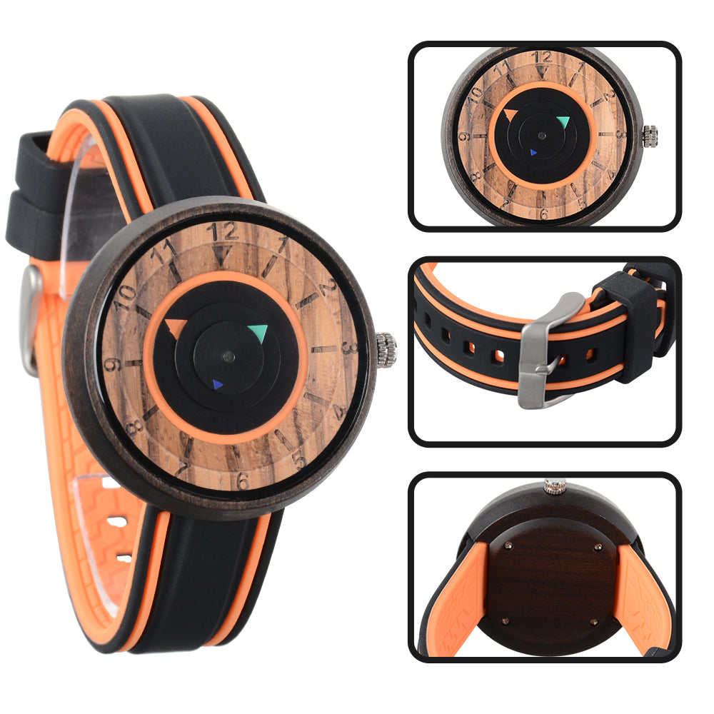 Casual Quartz Wooden Watch-BUNNYKACHU