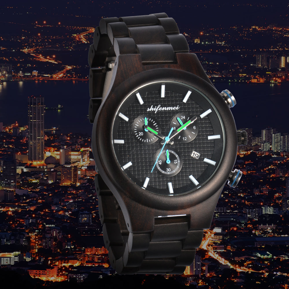 Wooden Watch Fashionable Men's Quartz Watch-BUNNYKACHU